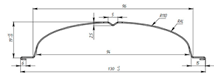 Размеры штакетника металлического полукруглого фигурного SteelX